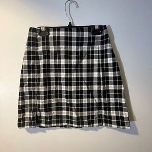 Plaid brandy mini skirt